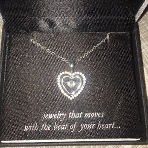 heart beat collection real diamond necklace
